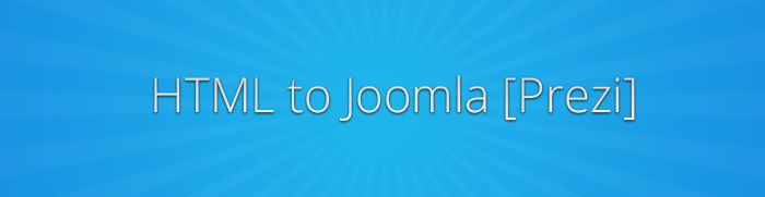 html to joomla prezi
